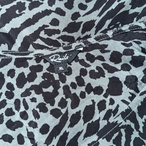 Rails Hillary Emerald Mixed Animal Print XL Grayish green and black - Picture 7 of 10
